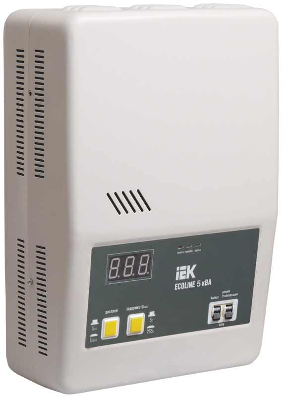 Стабилизатор напряжения настенный серии Ecoline 5 кВА IEK,