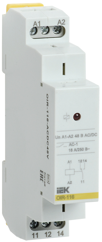Реле промежут. OIR 1 конт. 16А 48В AC/DC IEK