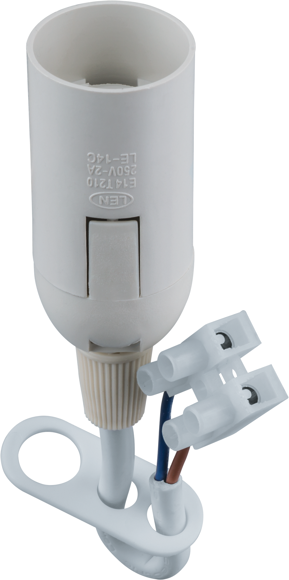 Патрон E14 пластик белый Navigator