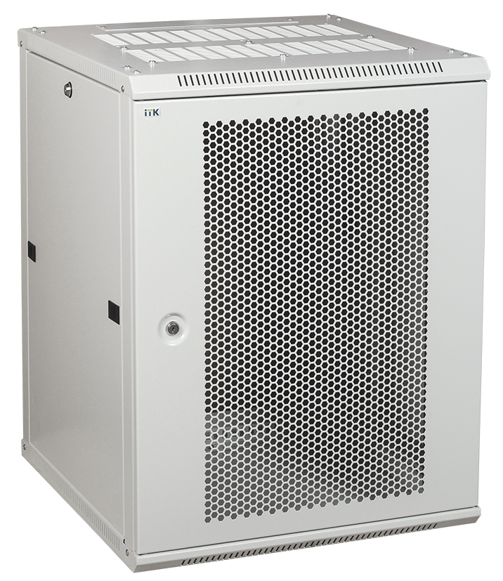 ITK Шкаф LINEA W 6U 600x450 мм дверь перфорированная, RAL7035