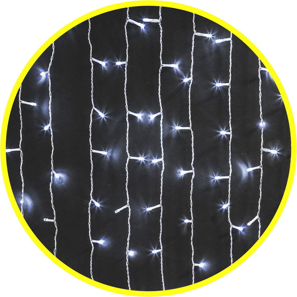 Гирлянда Navigator 61 869 NGF-C01-357CW-8-2x1.5m-230-TR-IP44,