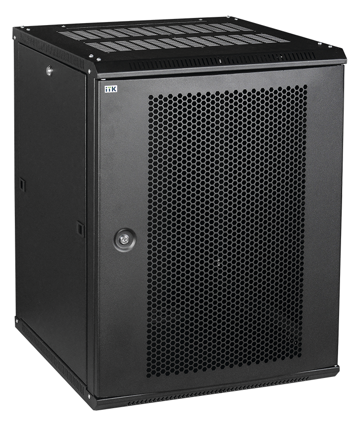 ITK Шкаф LINEA W 15U 600x450 мм дверь перфорированная, RAL9005