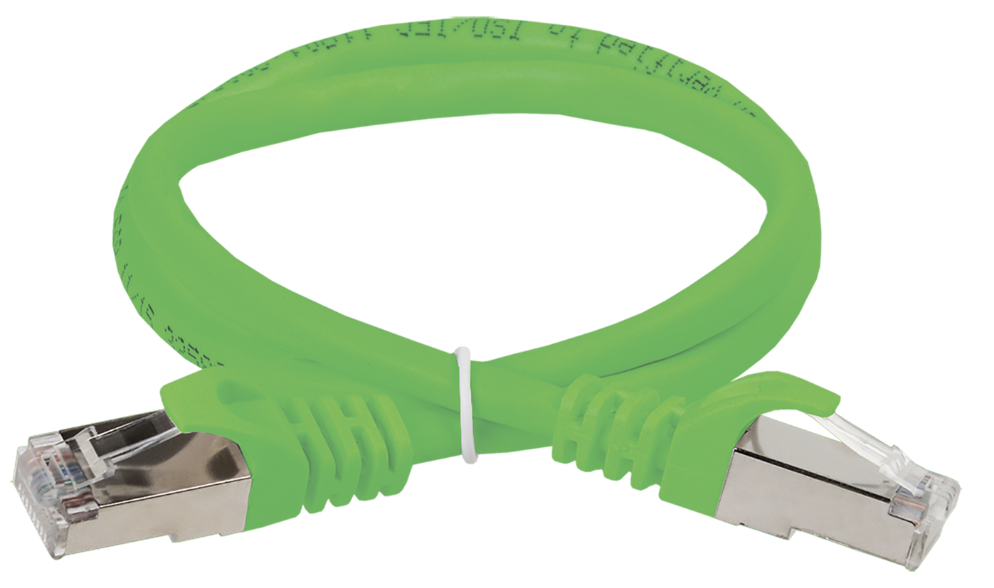 ITK Коммутационный шнур (патч-корд), кат.5Е FTP, 2м, зеленый