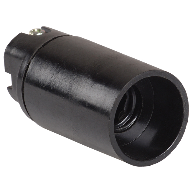 Пкб14-04-К01 Патрон подвесной карболитовый, Е14, черный, индивидуальный пакет, IEK